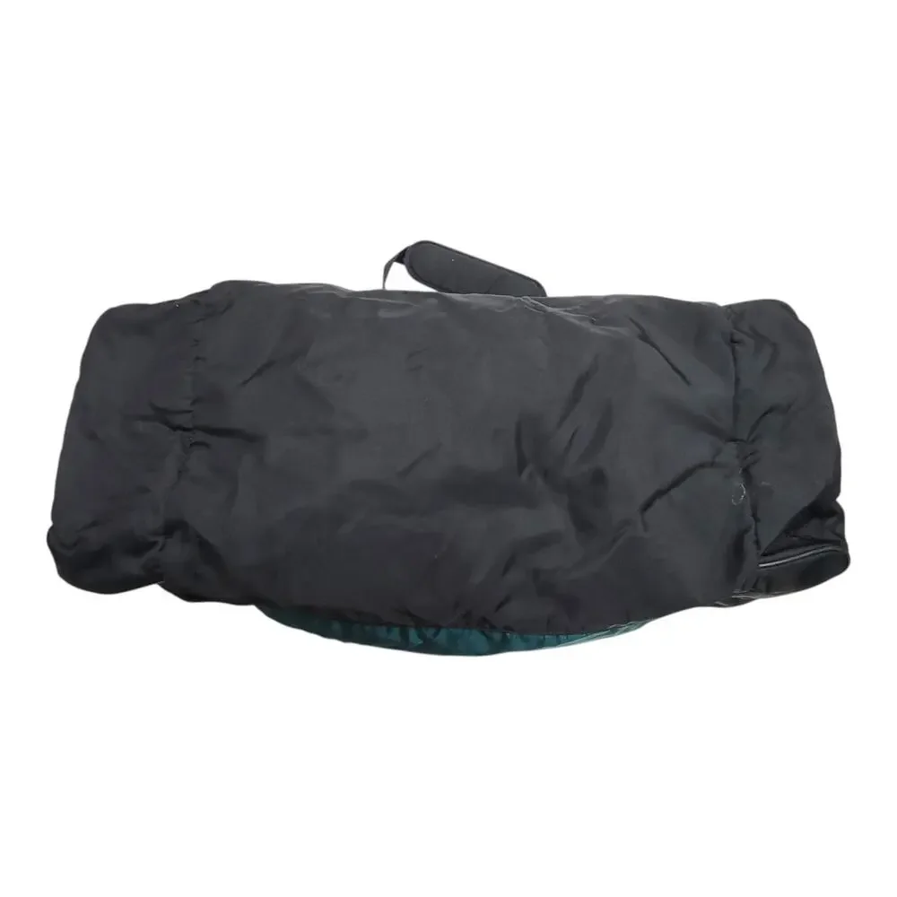 Vintage 90s Nike Duffle Bag Green Black Large Gym Travel Swoosh Made In Korea